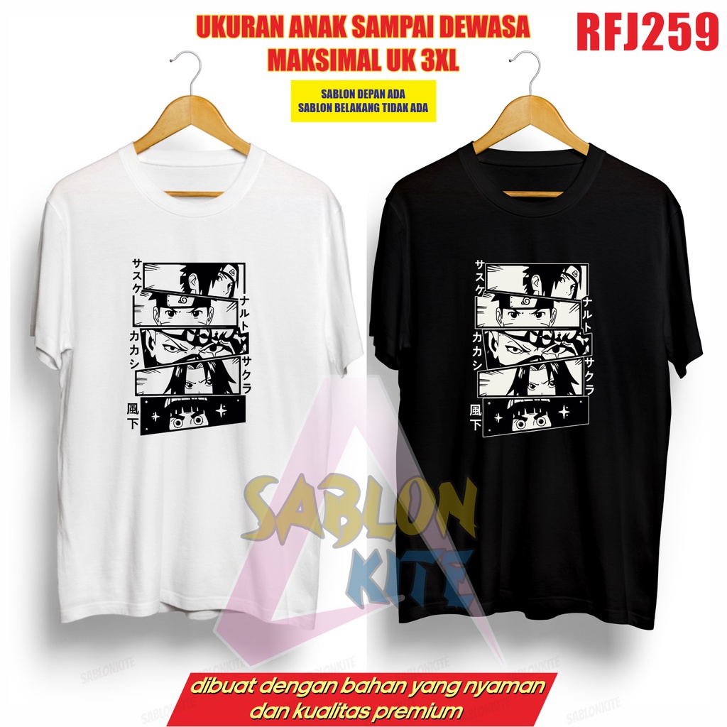 MURAH!!! KAOS KEREN ANIME NARUTO RFJ259