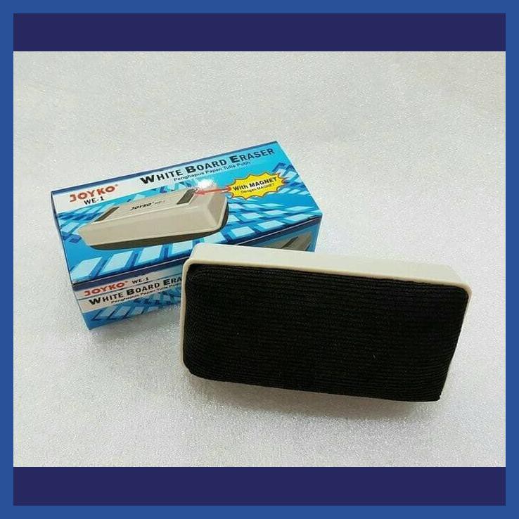 

PENGHAPUS ERASE WHITE BOARD PAPAN TULIS + MAGNET JOYKO MURAH