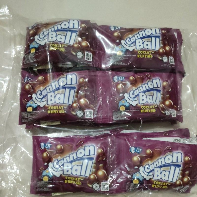 

permen jadul canon ball coklat kunyah isi 24pcs