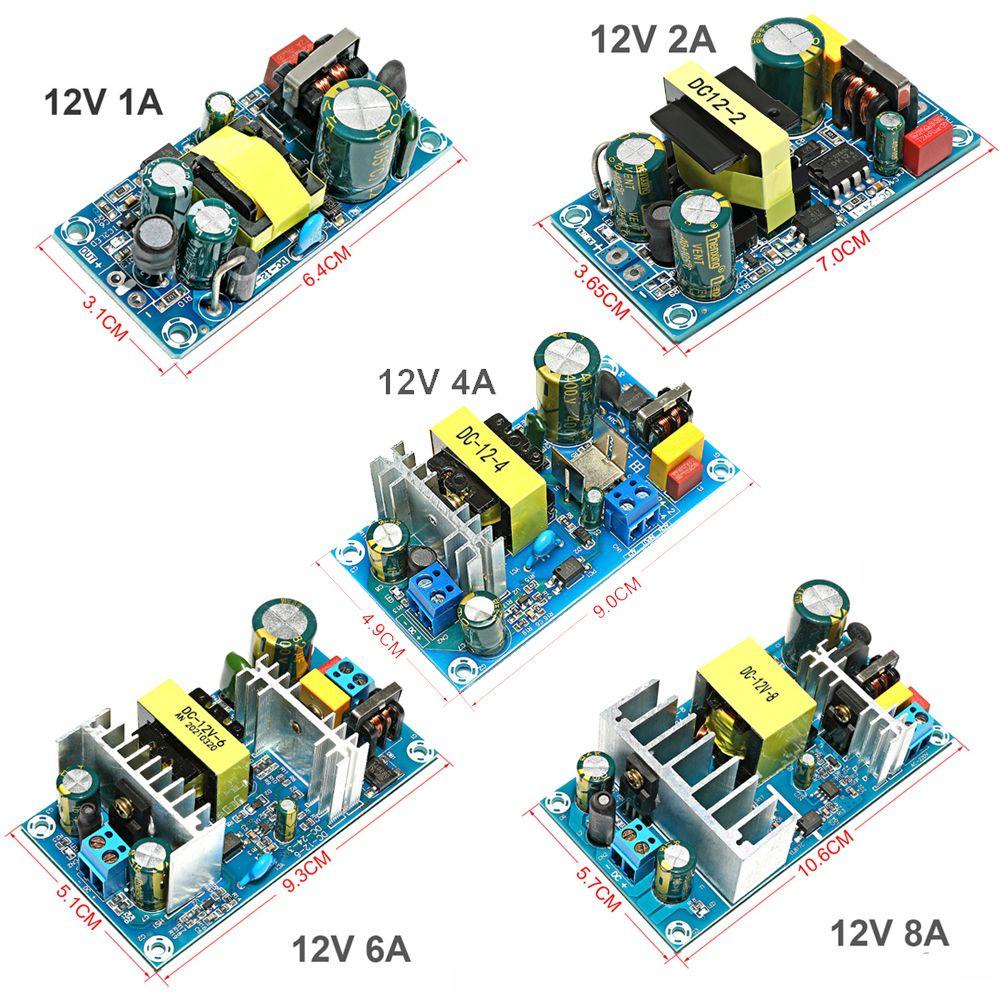 Preva Modul Power Supply Proteksi Overvoltage Adaptor Stabilisasi Tegangan AC100-240V Ke DC 12V