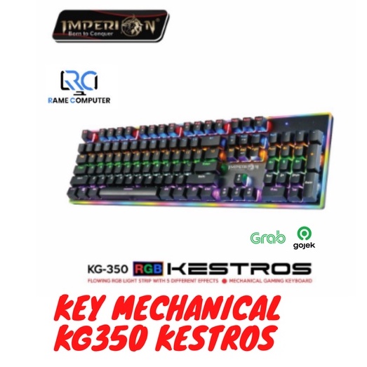 KEYBOARD GAMING IMPERION KESTROS MECHANICAL BLUE SWITCH KG-350 KG350 RGB