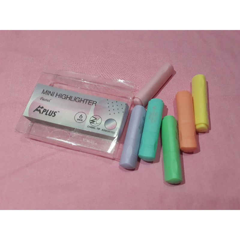 

Highlighter pastel ink pen A plus 6 color / 6 warna