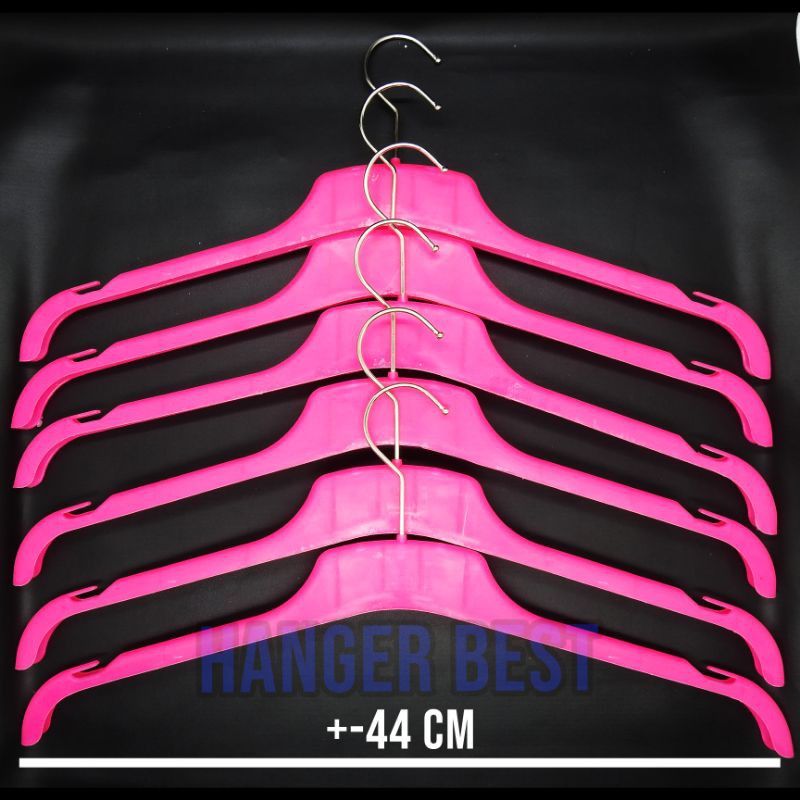 Hanger Gantungan Plastik (1Lusin)  282 | Gantungan Baju Berkualitas - hanger kaos