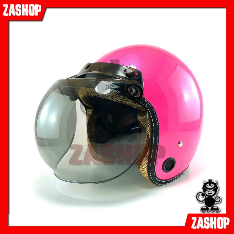 HELM BOGO POLOS HELM MOTOR SNI POLOS HELM BOGO DEWASA PINK POLOS HELM PINK