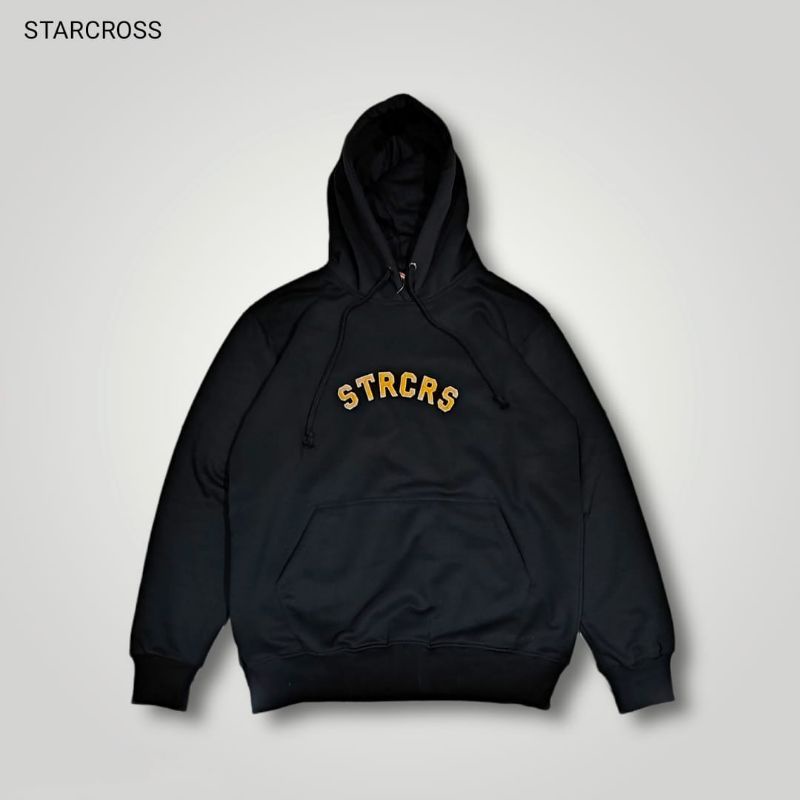 SWEATER HOODIE STARCROSS BLACK