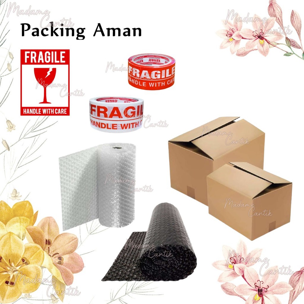 ✿ MADAME ✿ BUBBLE WRAP DUS BUBBLE FRAGILE TAMBAHAN UNTUK PACKING AMAN