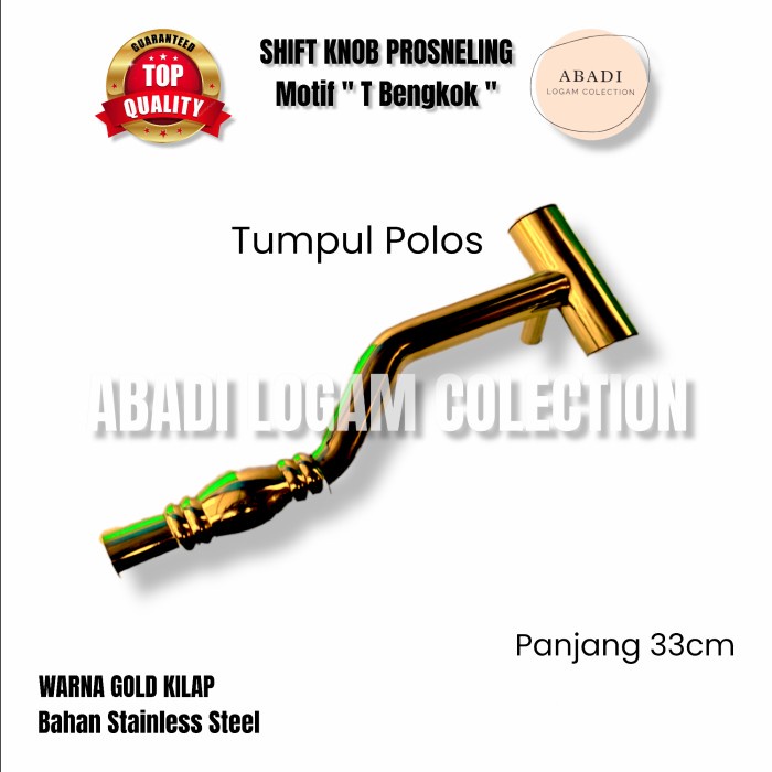 Shift Knob Manual / Tongkat Persneling / Variasi Gear Knob Mobil - polos tumpul