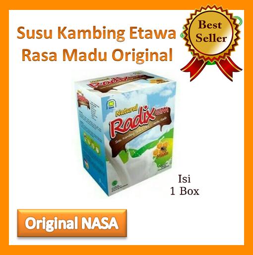 

Susu Radix GM NASA Susu Penambah Berat Badan Rasa Madu - Susu Gemuk Badan - Susu Kambing Etawa Alami