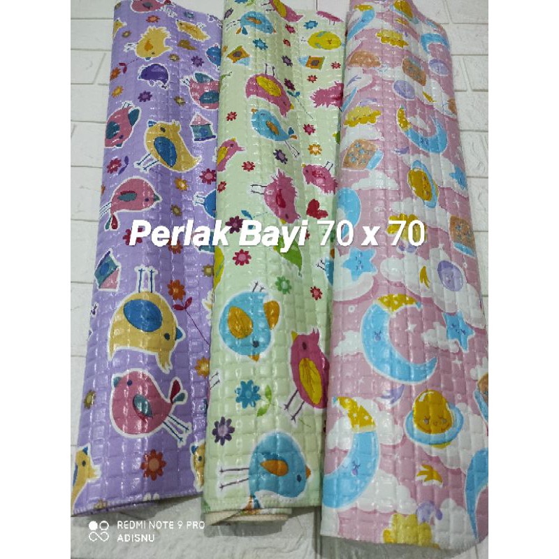 Alas Ompol Bayi Perlak Karet Waterproof Anti Tembus Air 70 x 70 Dan 55 x 60