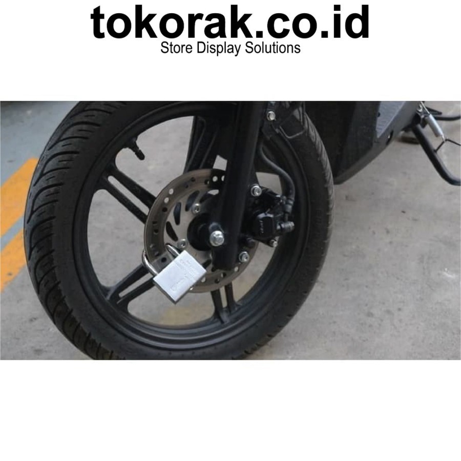 SHERLOCK ELLIOT GEMBOK PERISAI BAJA 63 MM - PINTU GERBANG CAKRAM MOTOR