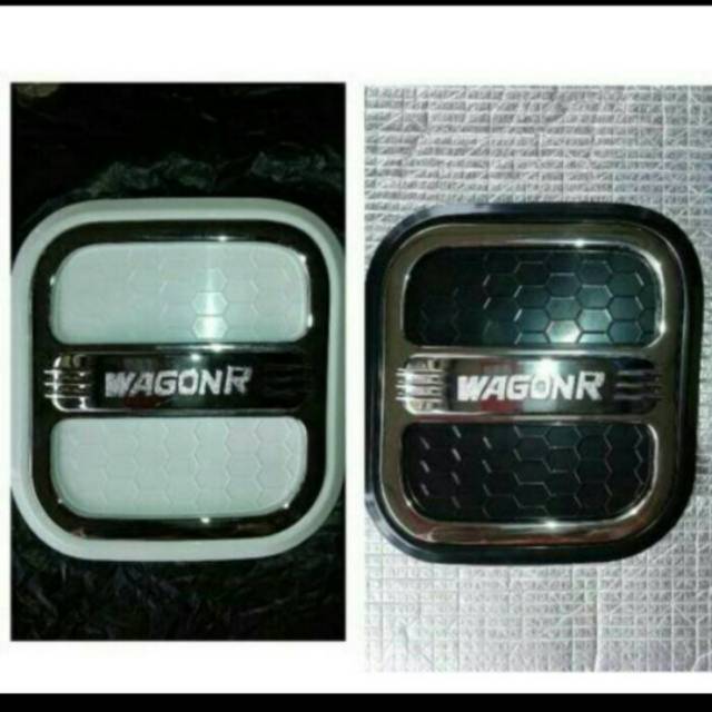 Tank cover/ tutup tangki mobil Wagon R model luxury Hitam &amp; Putih jsl