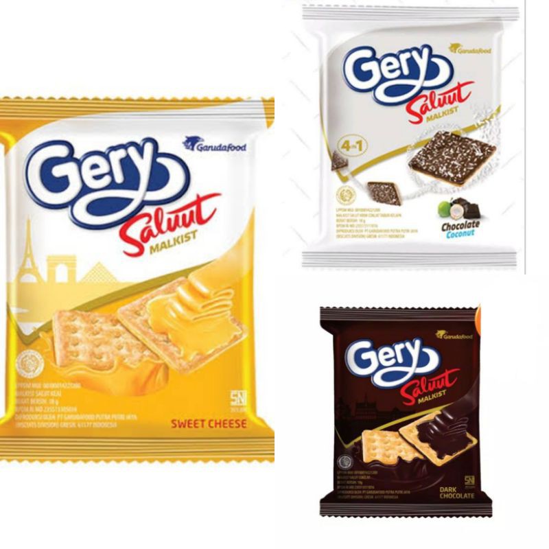 

Gery Saluut Malkist 18g Sweet Cheese / Chocolate / Choco Coconut