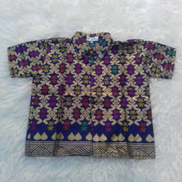 Seragam hem batik anak murah Kemeja batik prada anak