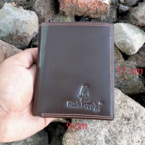 Dompet Pria Kulit Lk Berdiri 9 Slot tempat kartu (Full Kulit Asli Tanpa ada Kain ) hushpuppies