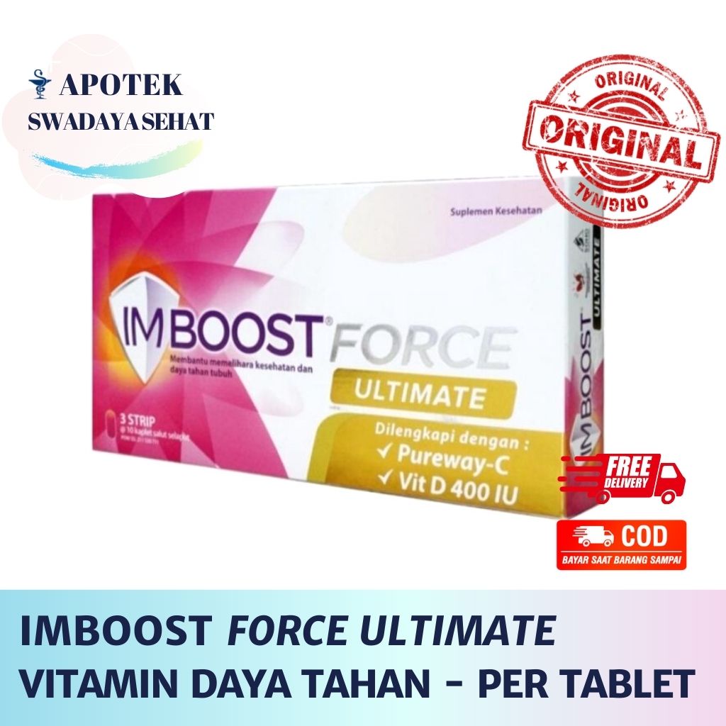 IMBOOST Force Ultimate Vitamin Suplemen Daya Tahan Tubuh Dengan Pureway Vitamin C dan Vitamin D3