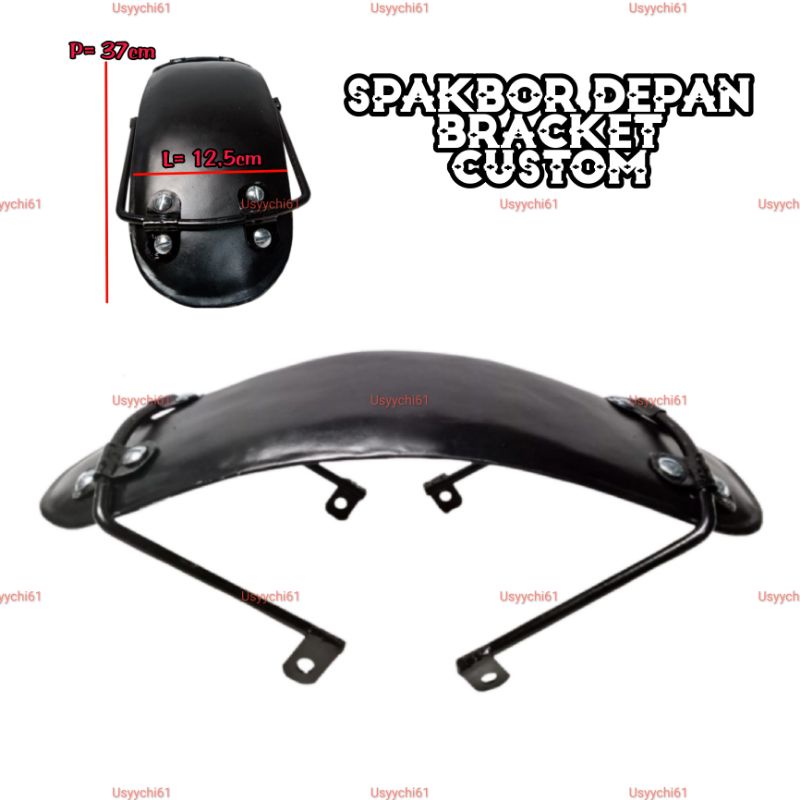 Jual Spakbor Slebor Depan Hitam Japstyle Set Bracket Breket Custom