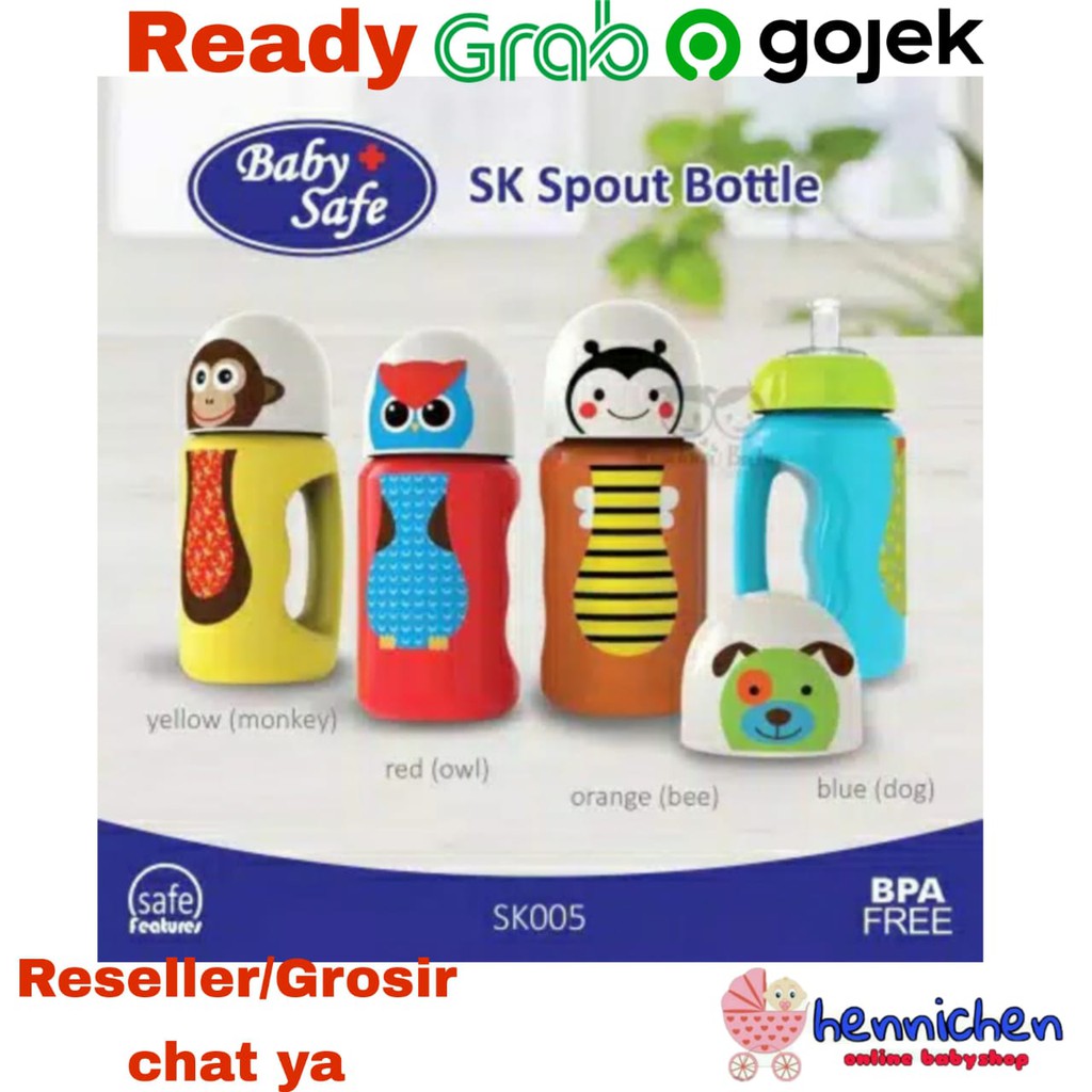 Baby Safe SK005 Bottle Silicone Spout Tumbler Cup Botol Minum Anak 300ml