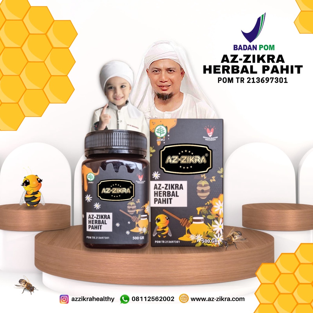 

azzikra madu herbal hitam pahit az zikra 500gr