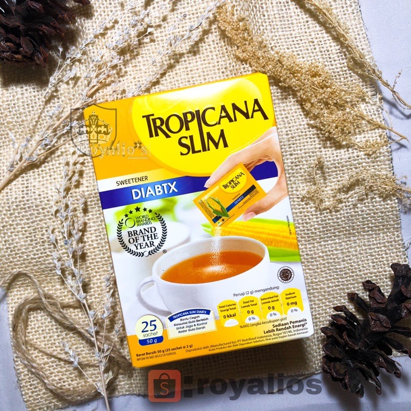 

Tropicana Slim Sweetener DIABTX (isi 25 Sachet)