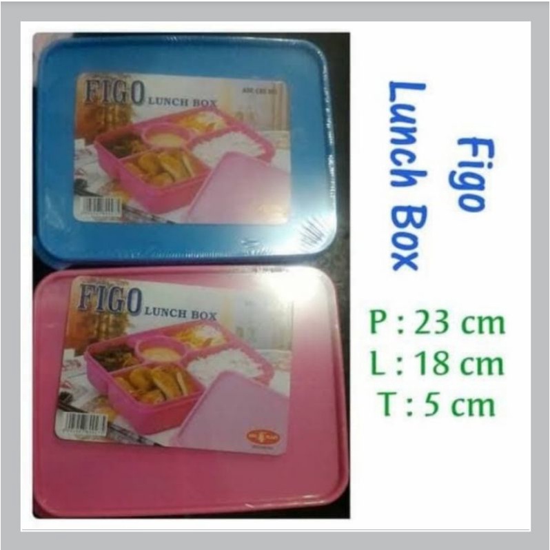 LUNCH BOX SEKAT 5 FIGO OWL KOTAK BOX MAKANAN CATERING OMPRENG PLASTIK