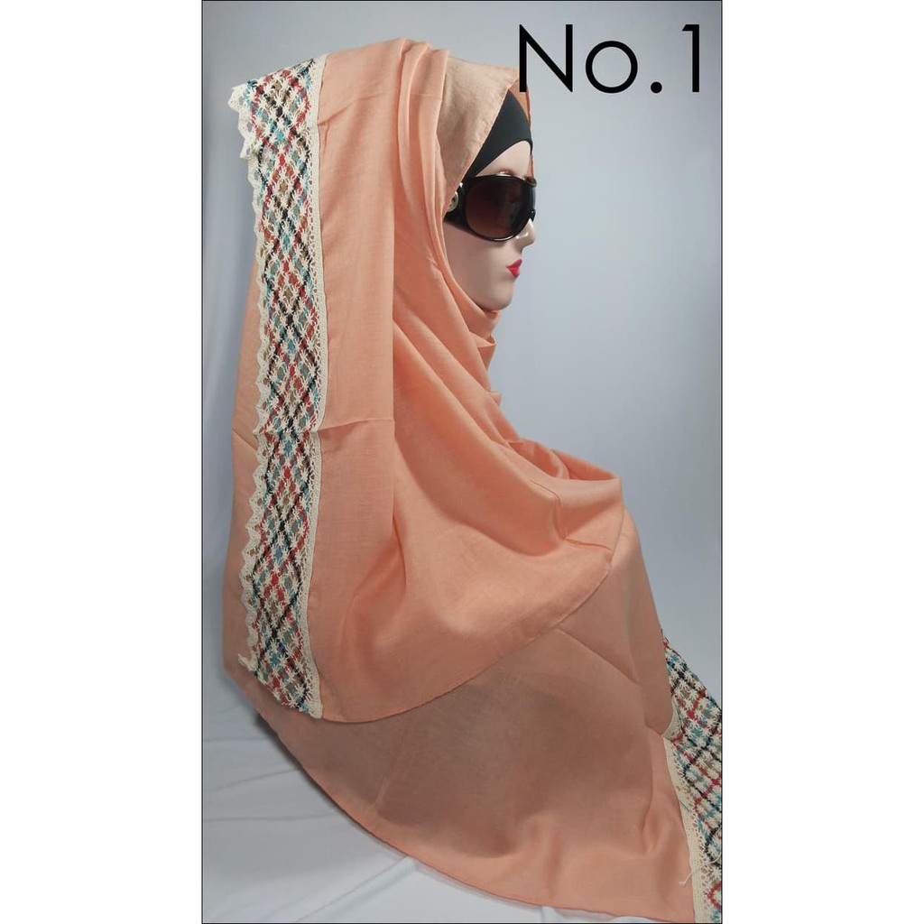 PASHMINA LACY / PASMINA POLOS KATUN RENDA (C & Z LONG SCARF)