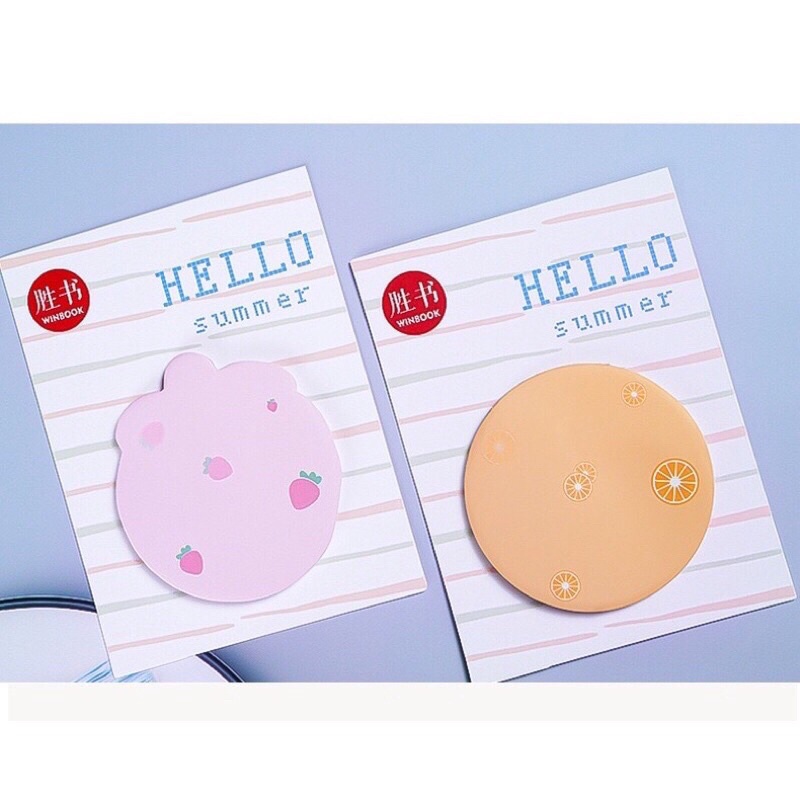 sticky note lucu bentuk buah-buahan