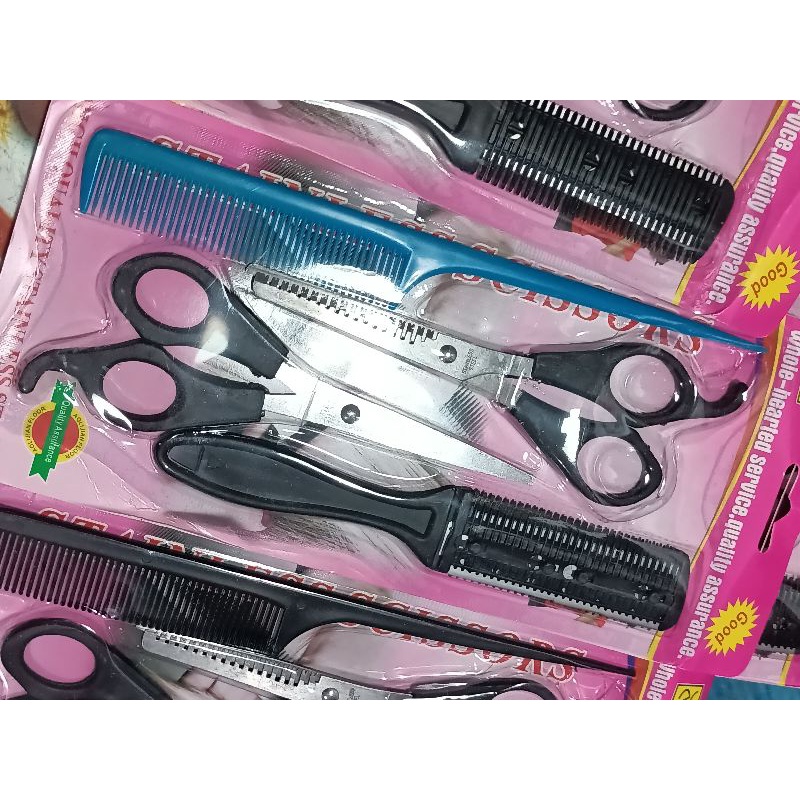 GUNTING RAMBUT SET 4 IN 1 PACK