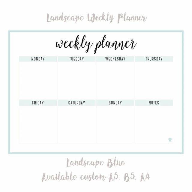 

Weekly Planner #01