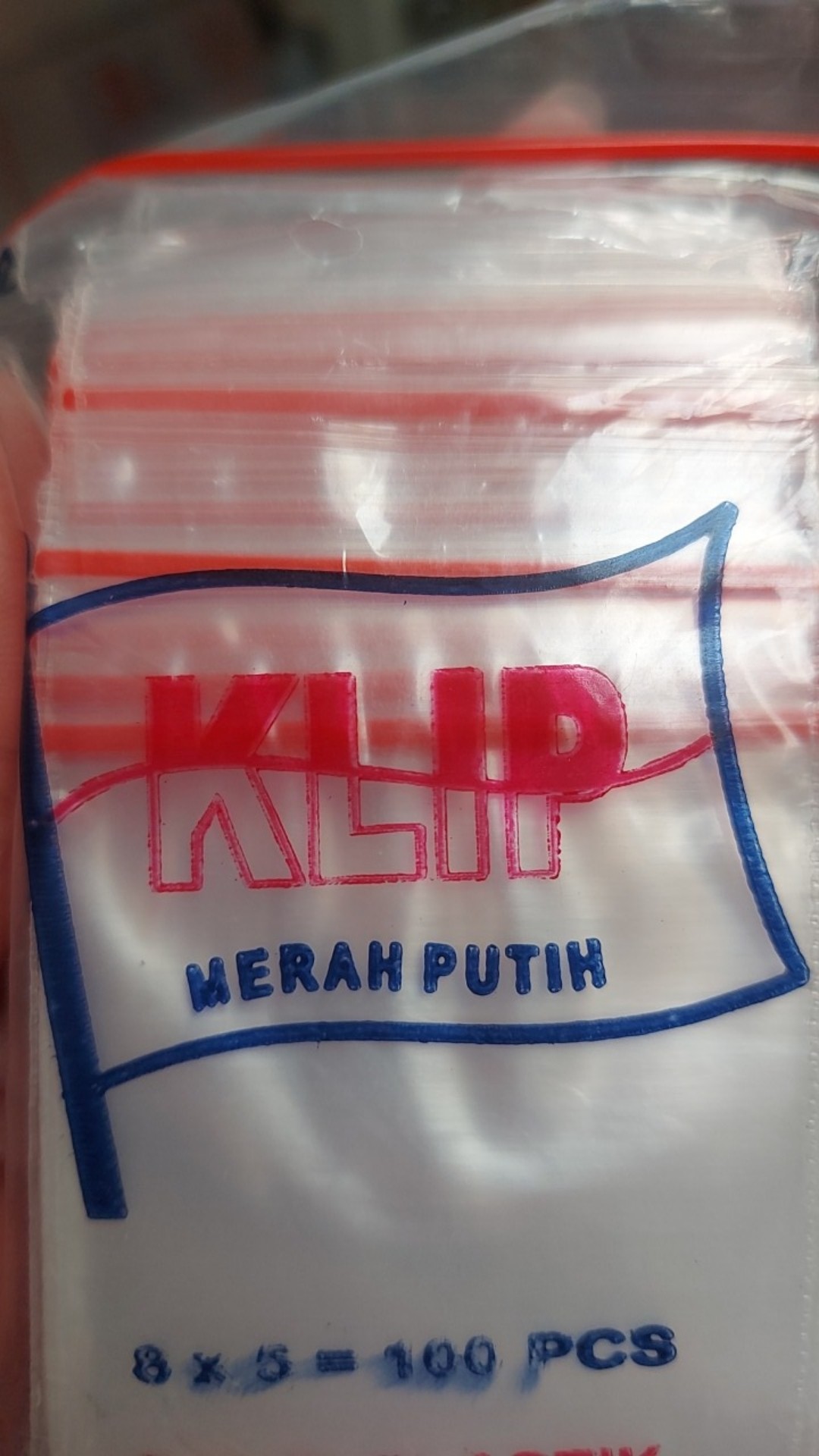 Plastik Klip Pe 5x8 Zipper Kualitas Tebal