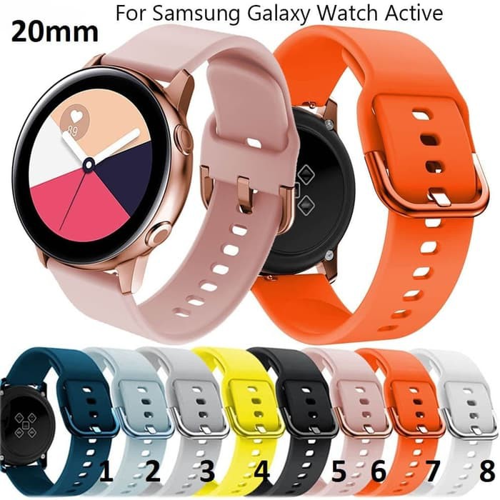 TBI Strap Silicon Samsung Galaxy Active Watch Smart 1 &amp; 2 2019 Tali Jam Tangan