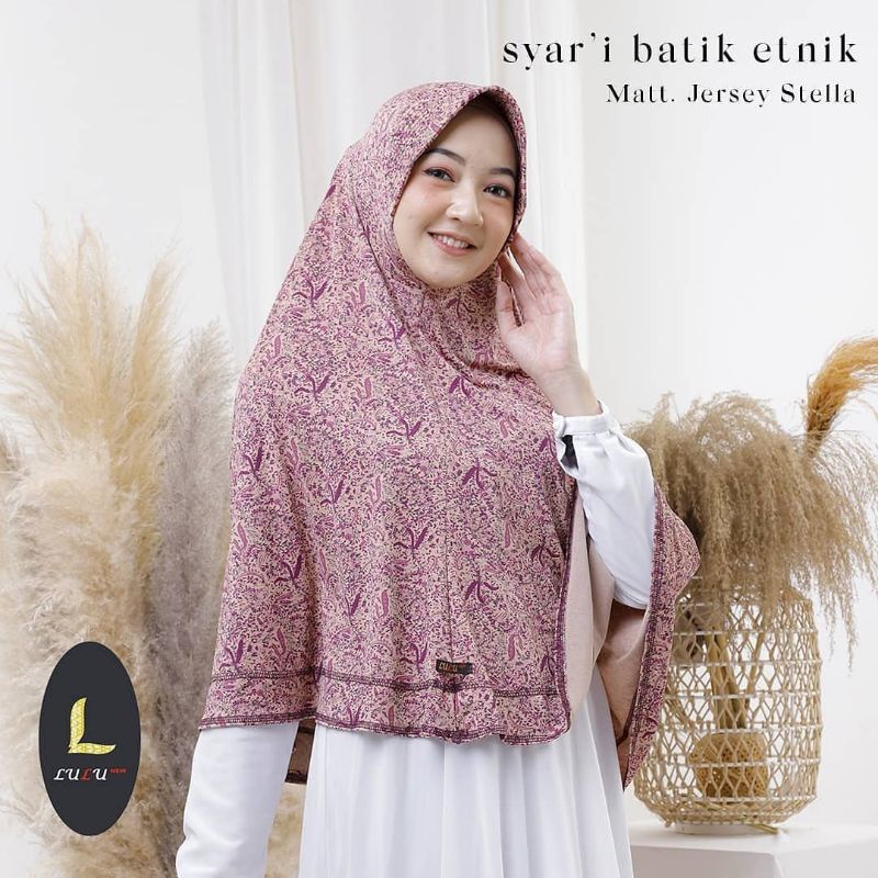 LULU - Jilbab Syar'i Batik Etnik Premium