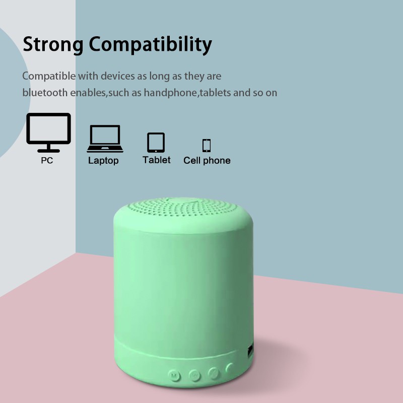 TWS Speaker Bluetooth Wireless Bass Stereo Portable Mini Speaker BT 5.0 npods LittleFun Macaron