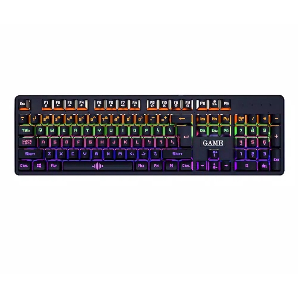 Mechanical Keyboard Gaming RGB Backlight True Mechanic With Numeric