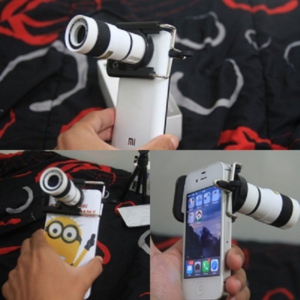 UNIX lensa clip tele / telescope / 8x zoom jepit universal untuk hp 100% OKE