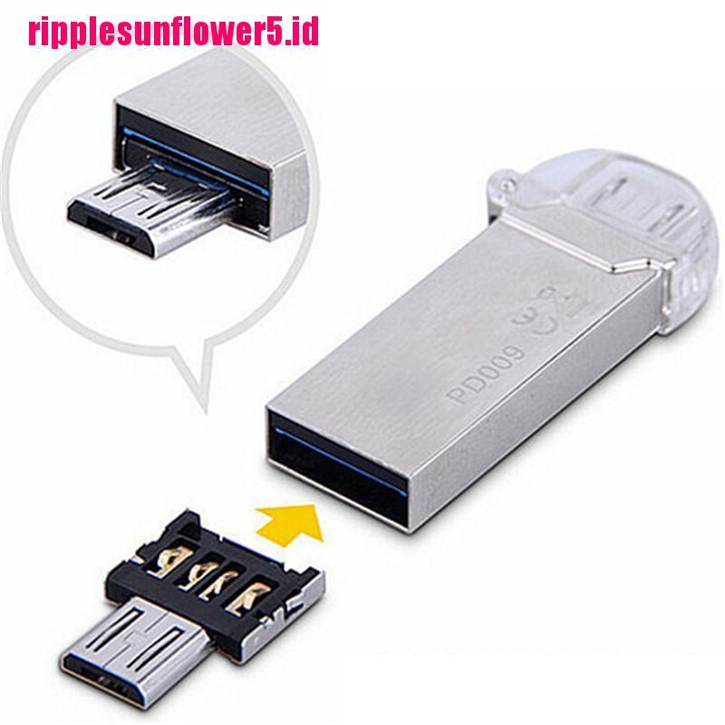 3pcs Adapter Converter Micro USB Male to USB Female OTG Untuk Pc