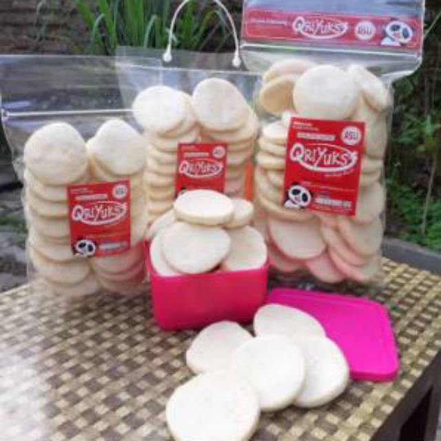 

Kerupuk amplang Palembang QRIYUKS cap Panda Kualitas SUPER isi 90gr
