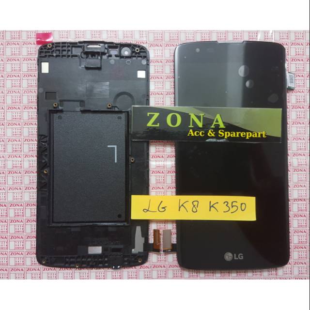 LCD+TOUCHSCREEN+FRAME  LG K8 K350 FULLSET ORIGINAL