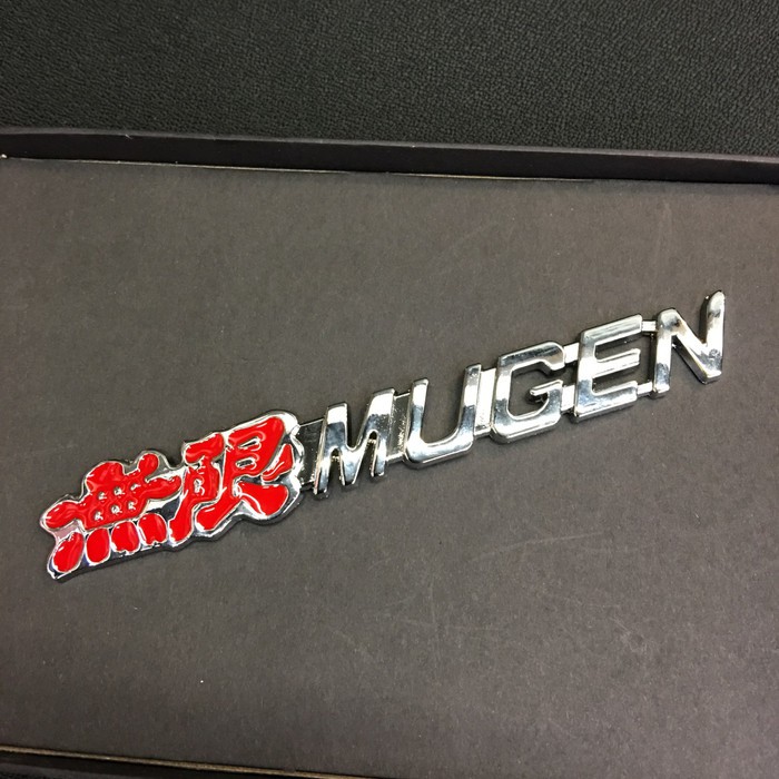 Tempelan Stiker Emblem Mobil Chorme Honda Mugen Tebal Kualitas Premium