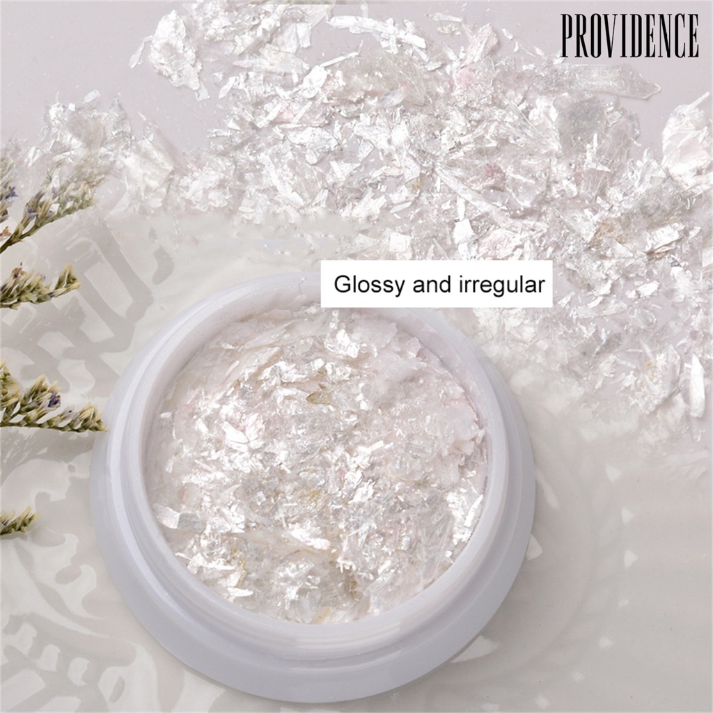 Providence 1 Box Shining Nail Sequins Fixed Tightly Shell Remove Easily Nail Flakes Makeup Accessories