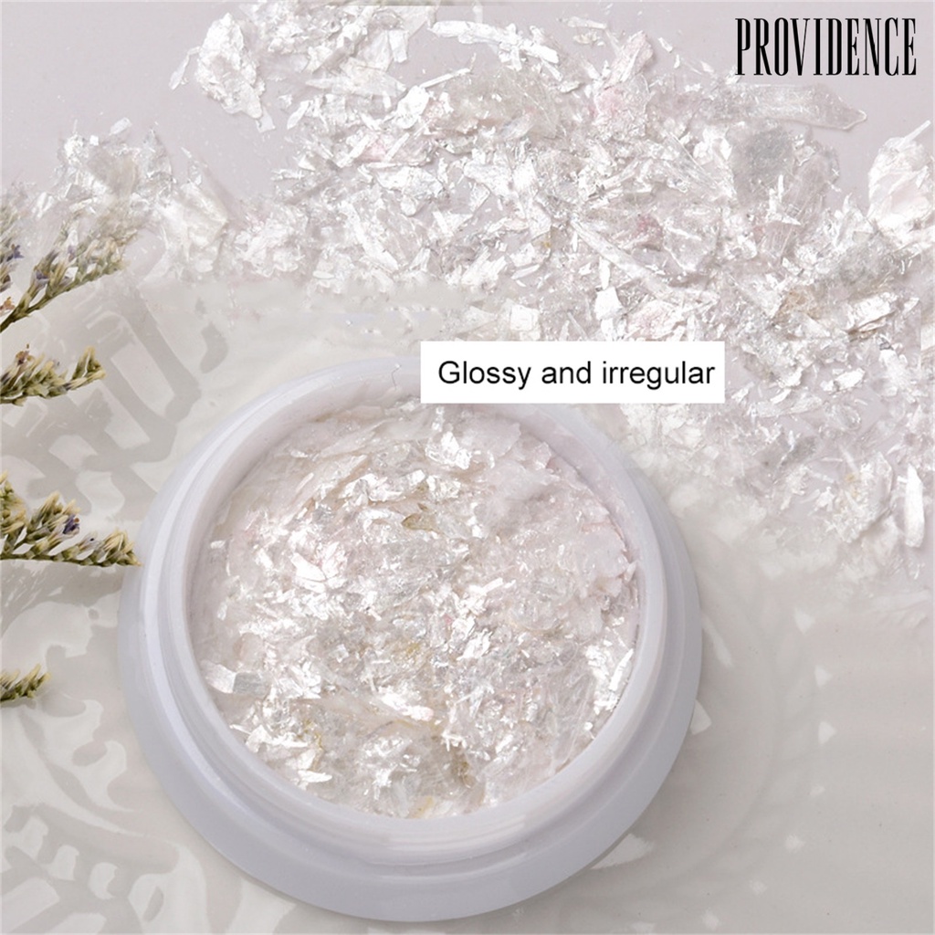 Providence 1 Box Shining Nail Sequins Fixed Tightly Shell Remove Easily Nail Flakes Makeup Accessories