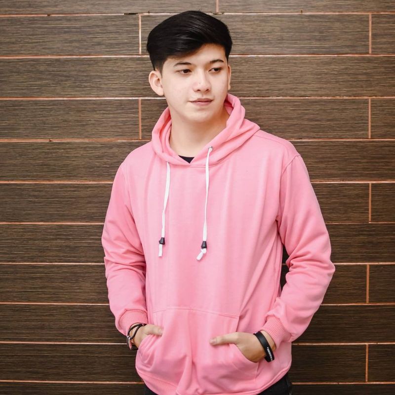 Jaket Sweater Hoodie Wanita Oversize Outerwear Pakaian Sweatshirt Korean Style Hudie Cewek NATURAL-8