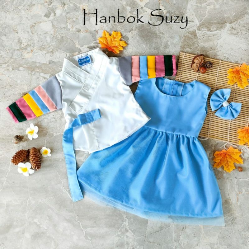 Dress Hanbok Korea Anak Perempuan Cewek Balita Impor Lucu
