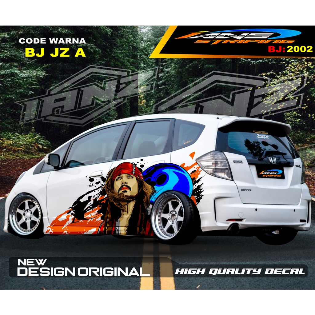 STICKER DECAL MOBIL HONDA JAZZ MOBILIO AGYA AYLA / STIKER VARIASI BODY SAMPING MOBIL AYLA / STIKER MOBIL TERMURAH / VARIASI STIKER MOBIL TERBARU / STIKER MOBIL