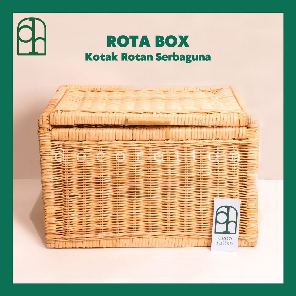 Storage Box Rotan Besar ROTA / Box Penyimpanan Rotan Serbaguna  / Kotak Rotan Besar Serbaguna / Orga