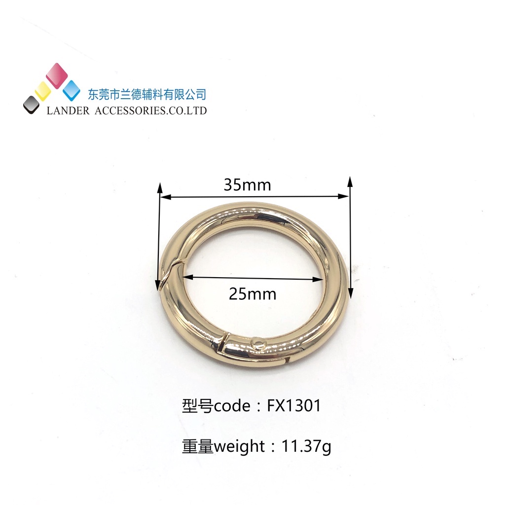 Ring O Buka Tutup Pengait Cantolan tas LANDER / Dogclips / FX-1301 / 25mm