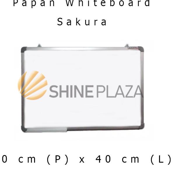

ⅎ Papan Tulis Whiteboard Sakura 40 x 60 - White Board Magnet Gantung ❄