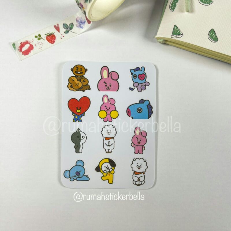 

BT-21 White Sticker