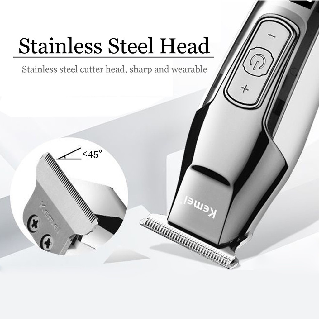 KEMEI KM-5027 Electric Cordless Professioanal Hair Clipper LCD Display - Alat Cukur Profesional