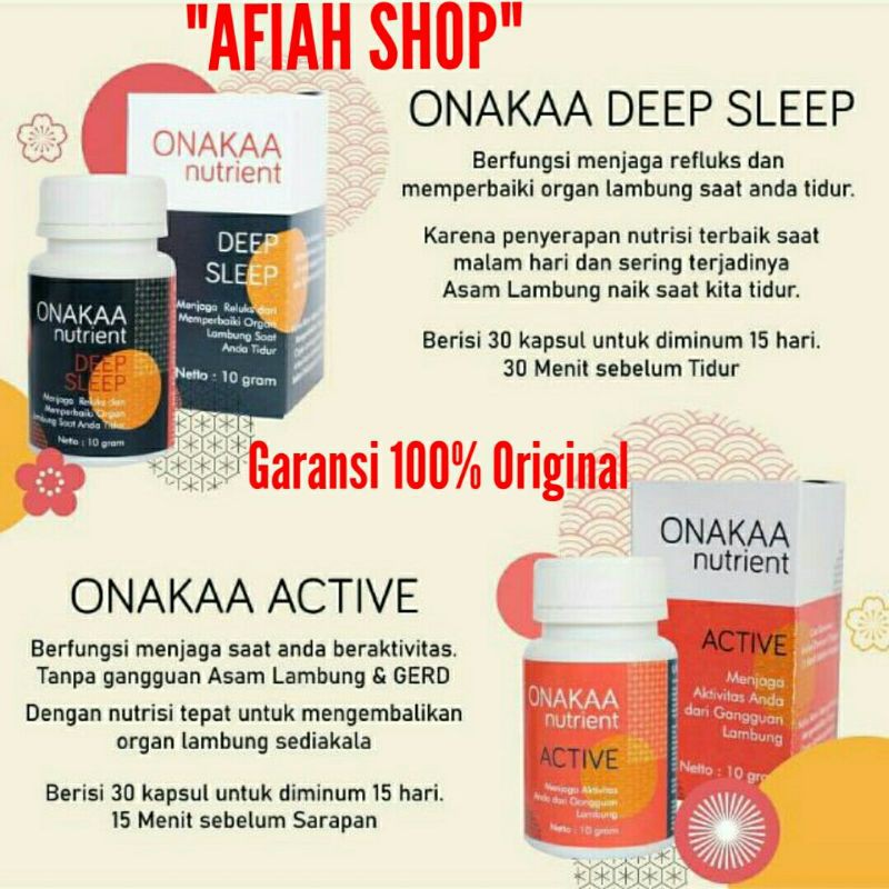 Distributor "ONAKAA NUTRIENT" Japan Nano Technology For Asam Lambung dan Gerd