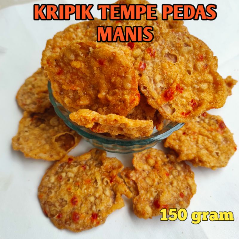 

KRIPIK TEMPE BULAT PEDAS MANIS ORIGINAL 150 GRAM ENAK RENYAH